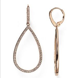 Nadri teardrop diamond earrings